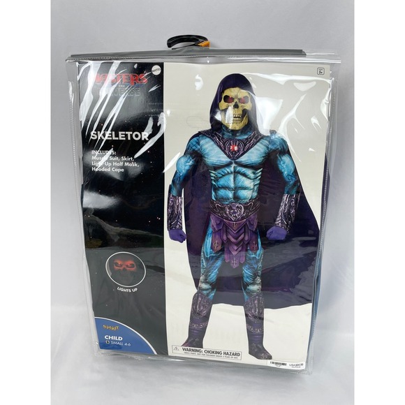 Spirit Halloween Other - Spirit Halloween Child Small 4-6 Masters of the Universe Skeletor Costume Light
